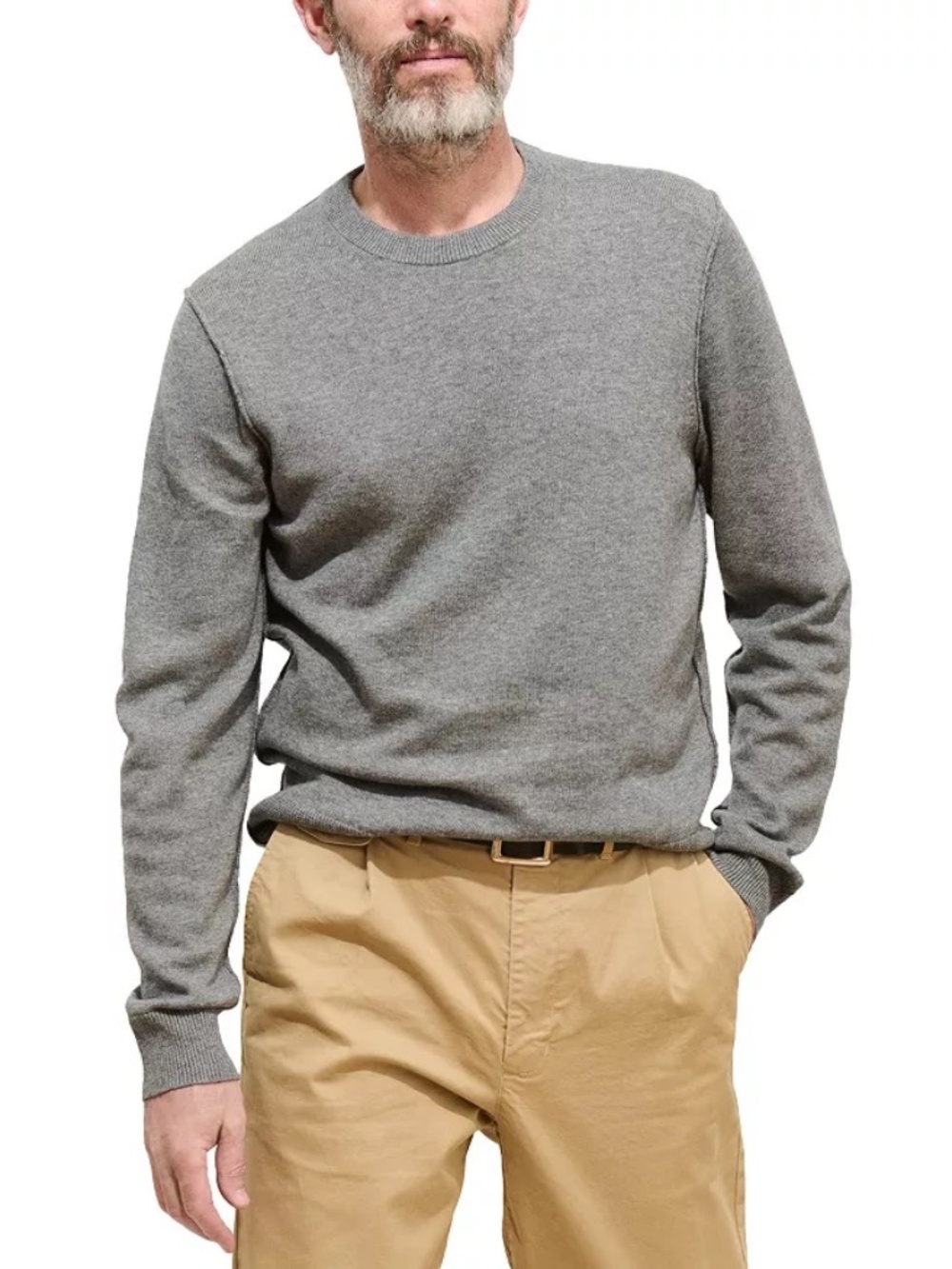 Alex Mill Extrafine Merino Wool Gray Crewneck Sweater Men’s M
